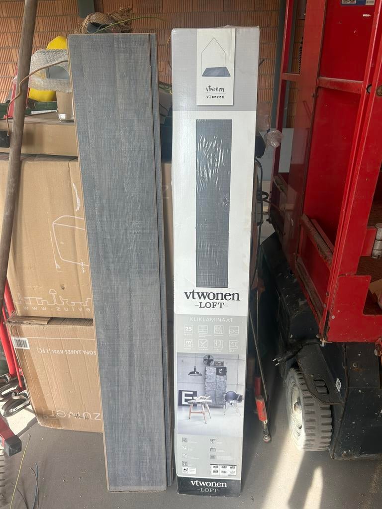 Pak vt wonen loft laminaat, Ophalen, Nieuw, Minder dan 10 m², Grijs