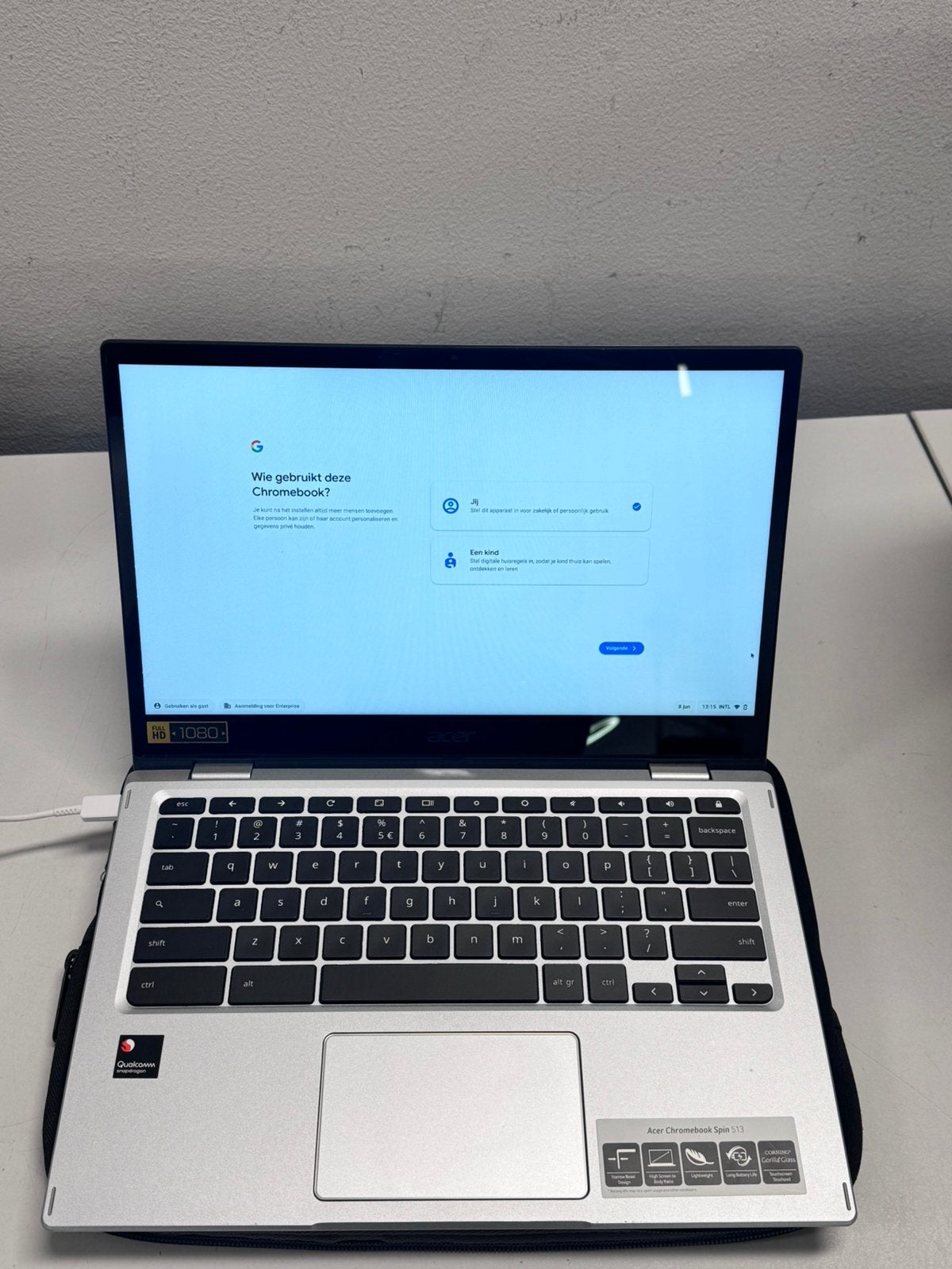 321206 Acer Chromebook Spin 513 - Zo goed als nieuw, 4 GB of minder, 13 inch, Touchscreen, Ophalen of Verzenden