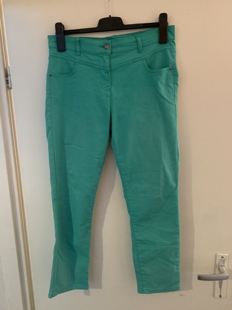 Groene broek van Gafair Jeans. Maat L, Maat 42/44 (L), Gafair jeans, Ophalen of Verzenden, Zo goed als nieuw
