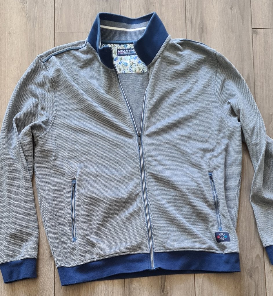 Meantime vest met rits - Maat XL, Meantime, Blauw, Maat 56/58 (XL), Ophalen of Verzenden