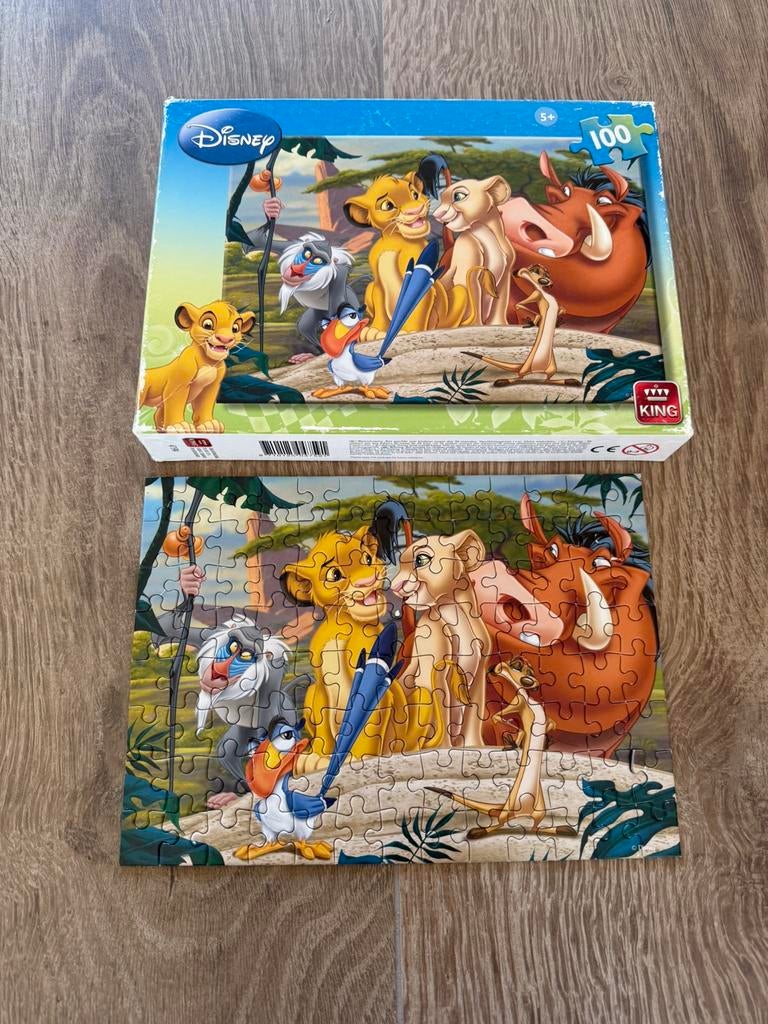 Disney puzzel Lion King 100 stukjes, Ophalen, Meer dan 50 stukjes, Zo goed als nieuw, 6 jaar of ouder