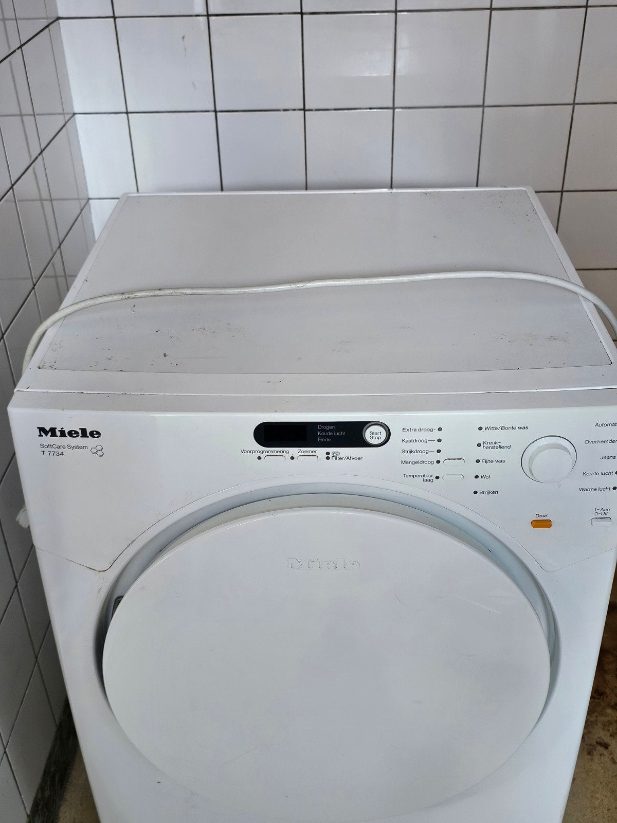 Miele SoftCare System T 7734 Wasdroger - Goede staat, 6 tot 8 kg, Gebruikt, Luchtafvoer, Ophalen of Verzenden