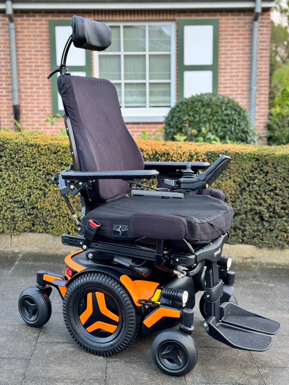 Permobil M3 Electrische rolstoel mat alle mogelijkheden, Ophalen of Verzenden, Inklapbaar, Zo goed als nieuw, Elektrische rolstoel