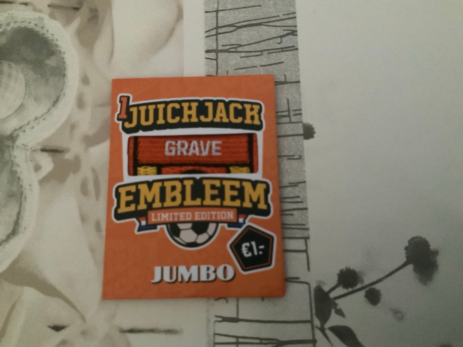 Jumbo Juichjack Grave Embleem Limited Edition, Ophalen of Verzenden, Nieuw, Overige typen