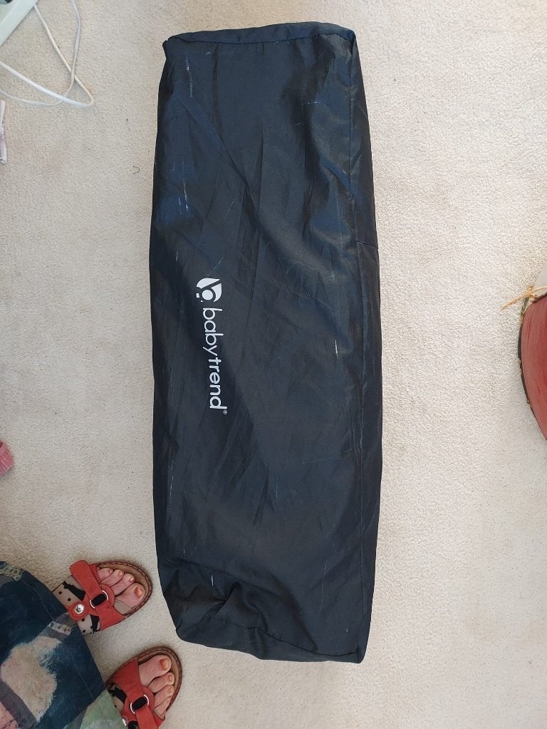 camping bedje zgan, Kinderen en Baby's, Kinderkamer | Bedden, Ophalen, Zo goed als nieuw, Minder dan 140 cm, Minder dan 70 cm