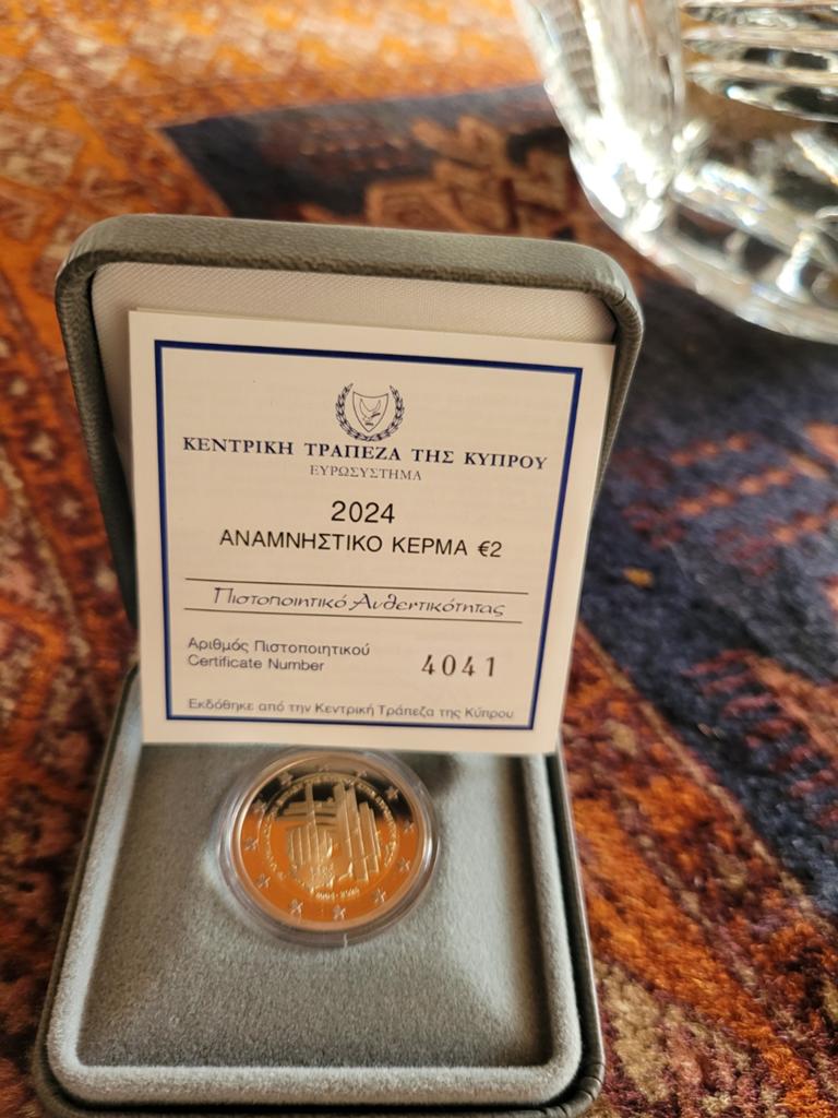 2euro cyprus 2024 proof, Ophalen of Verzenden, Cyprus, 2 euro