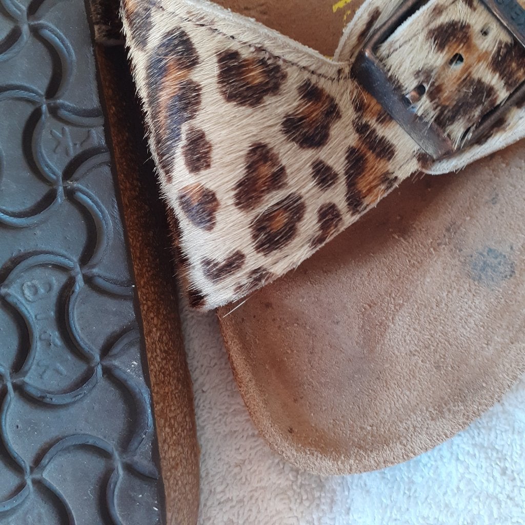 birkenstock 39, Kleding | Dames, Schoenen, Slippers, Bruin, Ophalen of Verzenden, Zo goed als nieuw
