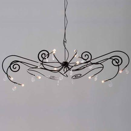 Maroeska Merz Octopus Ovaal hanglamp, Ophalen of Verzenden, Gebruikt, Metaal, 50 tot 75 cm