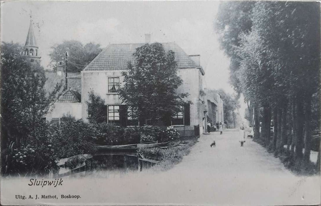 Sluipwijk (Zuid-Holland) – Gelopen 1907 (Mathot), Ophalen of Verzenden, Voor 1920, Gelopen, Zuid-Holland