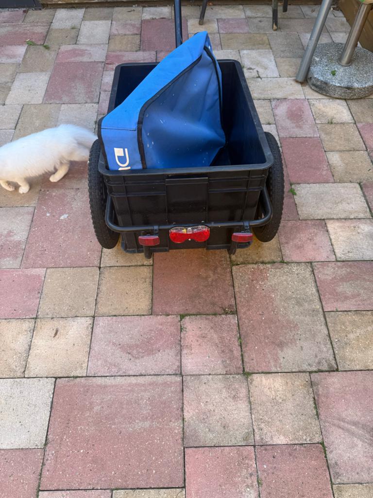 Duramaxx Fietsaanhanger Bagagekar met Afdekzeil, Ophalen, Gebruikt, Bagagekar, 40 tot 60 kg