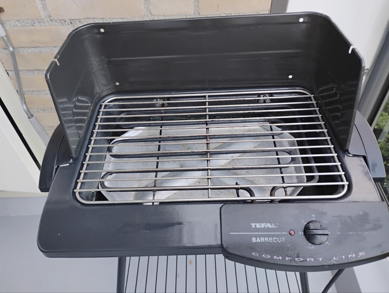 mooie electrisch Tefal barbeque met pennen, Ophalen of Verzenden, Gebruikt, Tefal