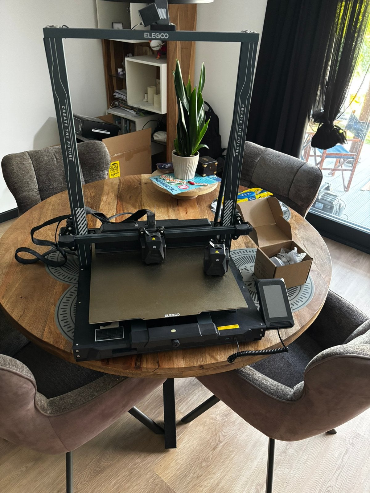 Elegoo neptune 4 max, Computers en Software, 3D Printers, Ophalen, Ingebouwde Wi-Fi, Zo goed als nieuw, Filament