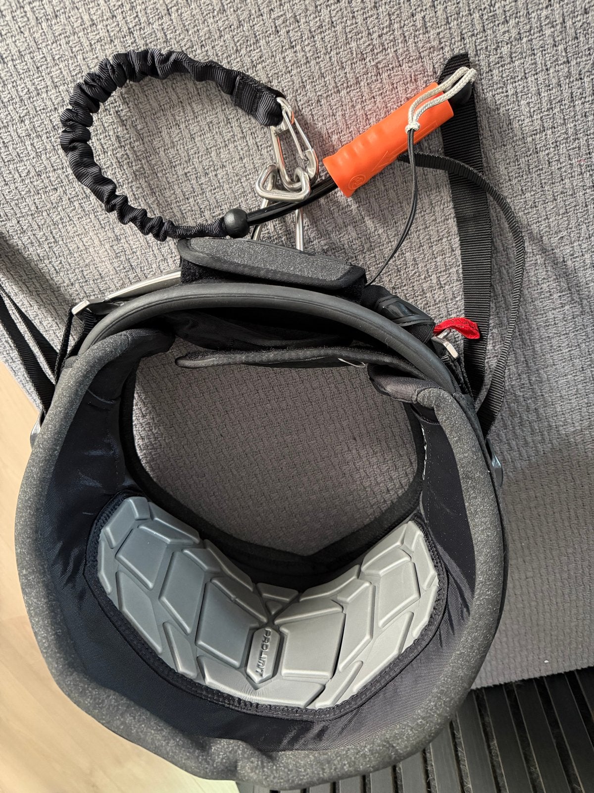 Kitesurf waist harness Vector Zwart inclusief leashes, Ophalen of Verzenden, Zo goed als nieuw, Trapeze