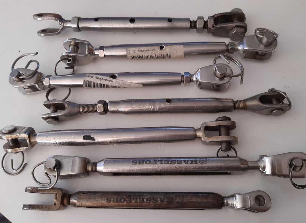 Spanners en Wantspanners RVS - Diverse maten (o.a. 8mm), Watersport en Boten, Accessoires en Onderhoud, Gebruikt, Gereedschap