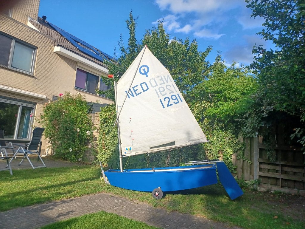 Optimist tekoop, Watersport en Boten, Gebruikt, Minder dan 15 m², Overige typen, Ophalen