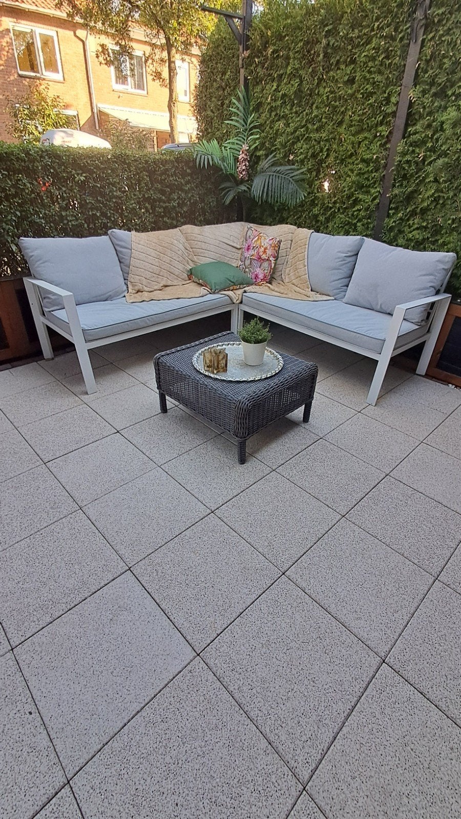 aluminium tuinset Hoekbank, Ophalen, Aluminium