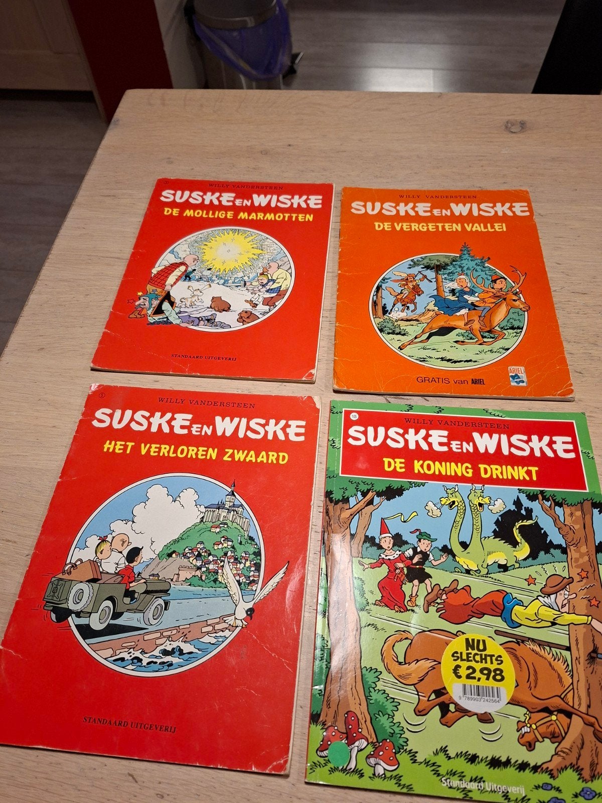 Suske en Wiske stripboeken - 4 stuks, Ophalen of Verzenden
