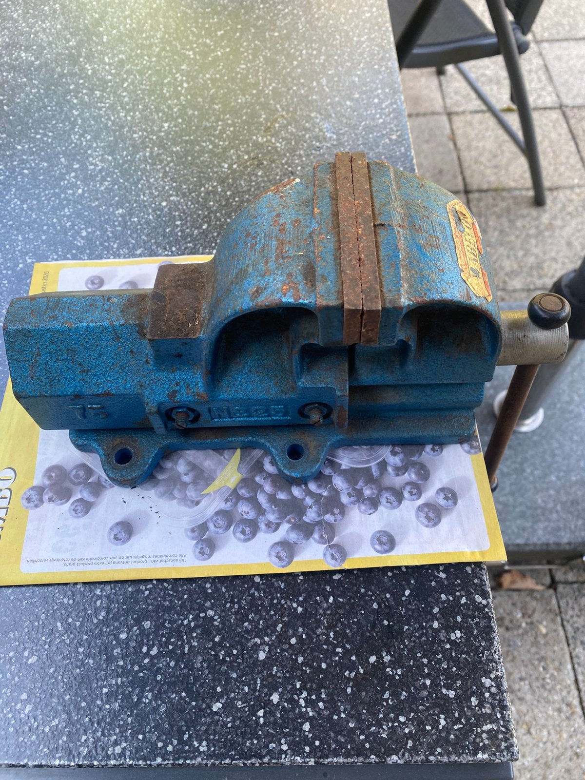 Bankschroef Wabeco, Ophalen, Gebruikt, Bankschroef