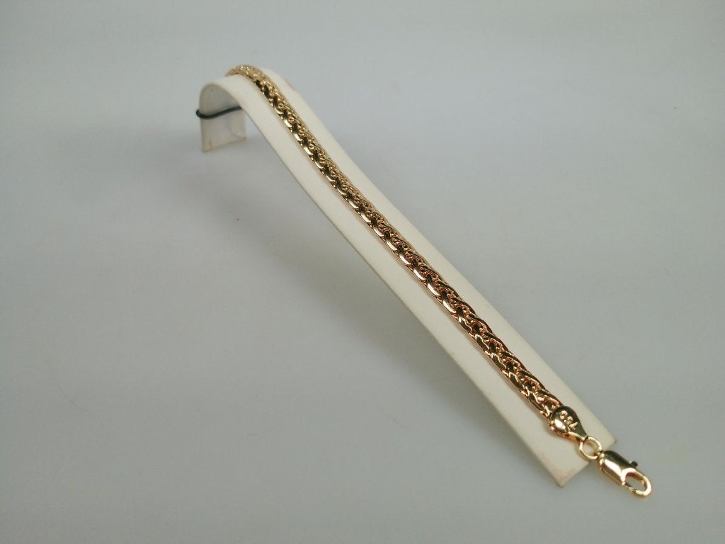 Armband 18 karaat goudkleurig verguld top kwaliteit nieuw, Verzenden, Nieuw, Goud, Overige materialen