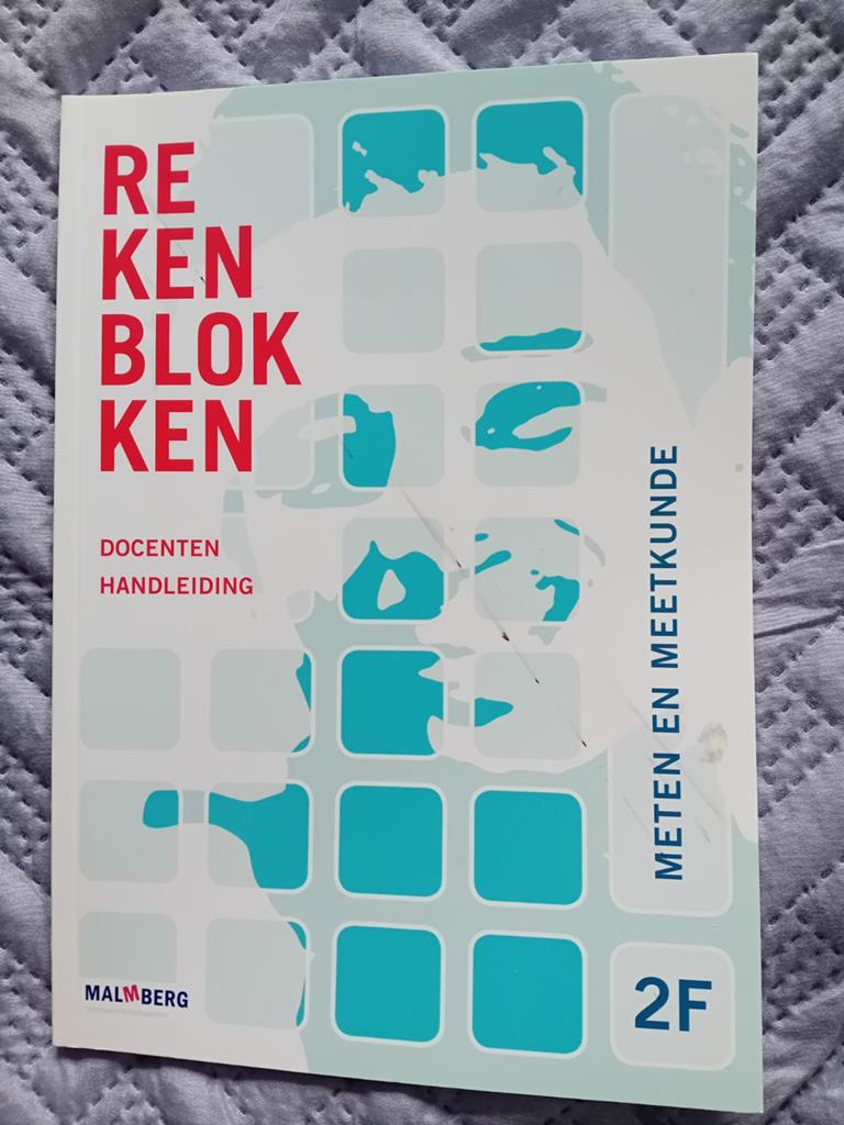 Rekenblokken Meten en Meetkunde 2F Docentenhandleiding, Ophalen of Verzenden, Zo goed als nieuw, Overige niveaus, Wiskunde A
