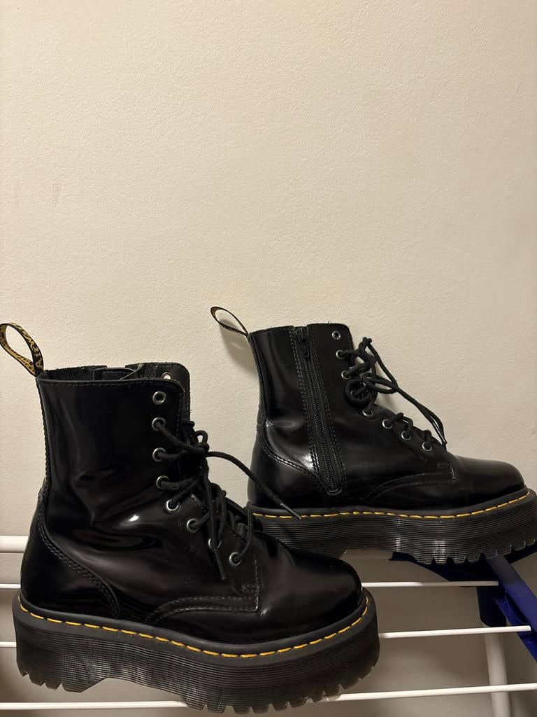 Dr. Martens Jadon Platform Laarzen Zwart 38, Ophalen of Verzenden, Zo goed als nieuw, Zwart, Lage of Enkellaarzen