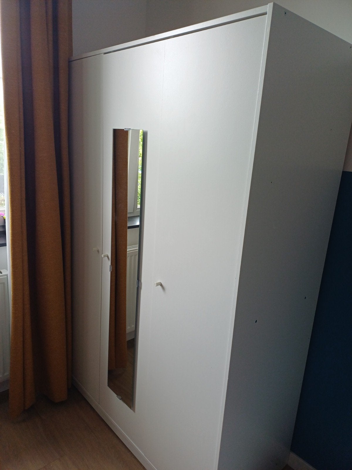 IKEA KLEPPSTAD Kledingkast met 3 deuren, wit, Ophalen, Met deur(en), Gebruikt, 150 tot 200 cm