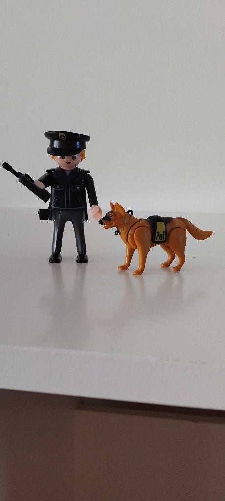 Playmobil politie met politiehond, Kinderen en Baby's, Speelgoed | Playmobil, Gebruikt, Losse onderdelen, Ophalen of Verzenden