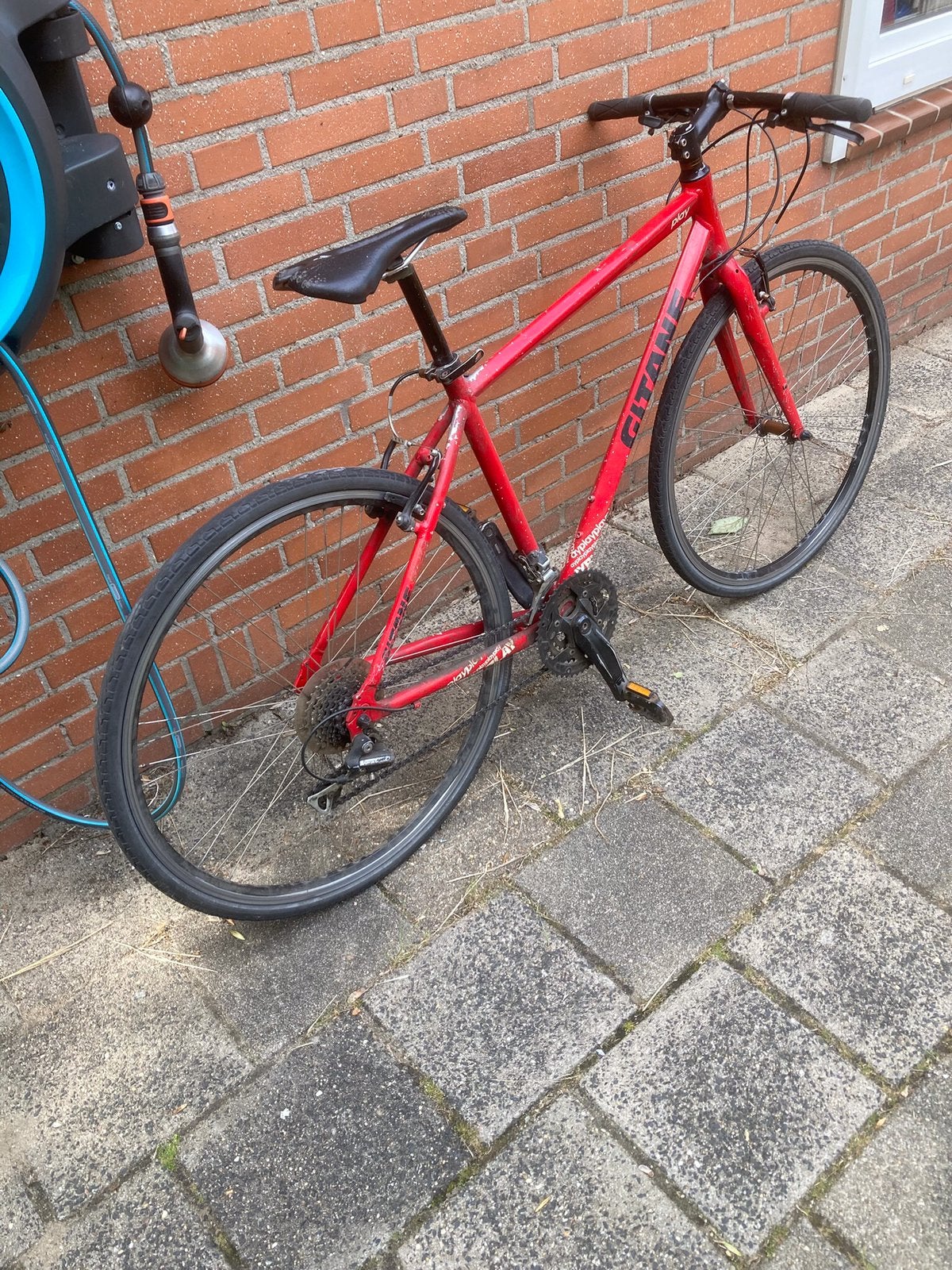 Rode Gitane renfiets 28 inch wielen. Ligt aluminium frame, Overige merken, 28 inch, Gebruikt, Aluminium