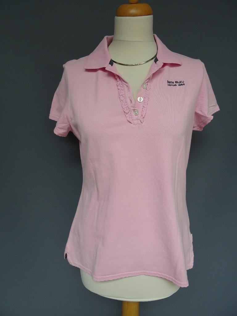 BIEN BLUE maat M, polo shirt., Maat 38/40 (M), Ophalen of Verzenden, Zo goed als nieuw, Korte mouw