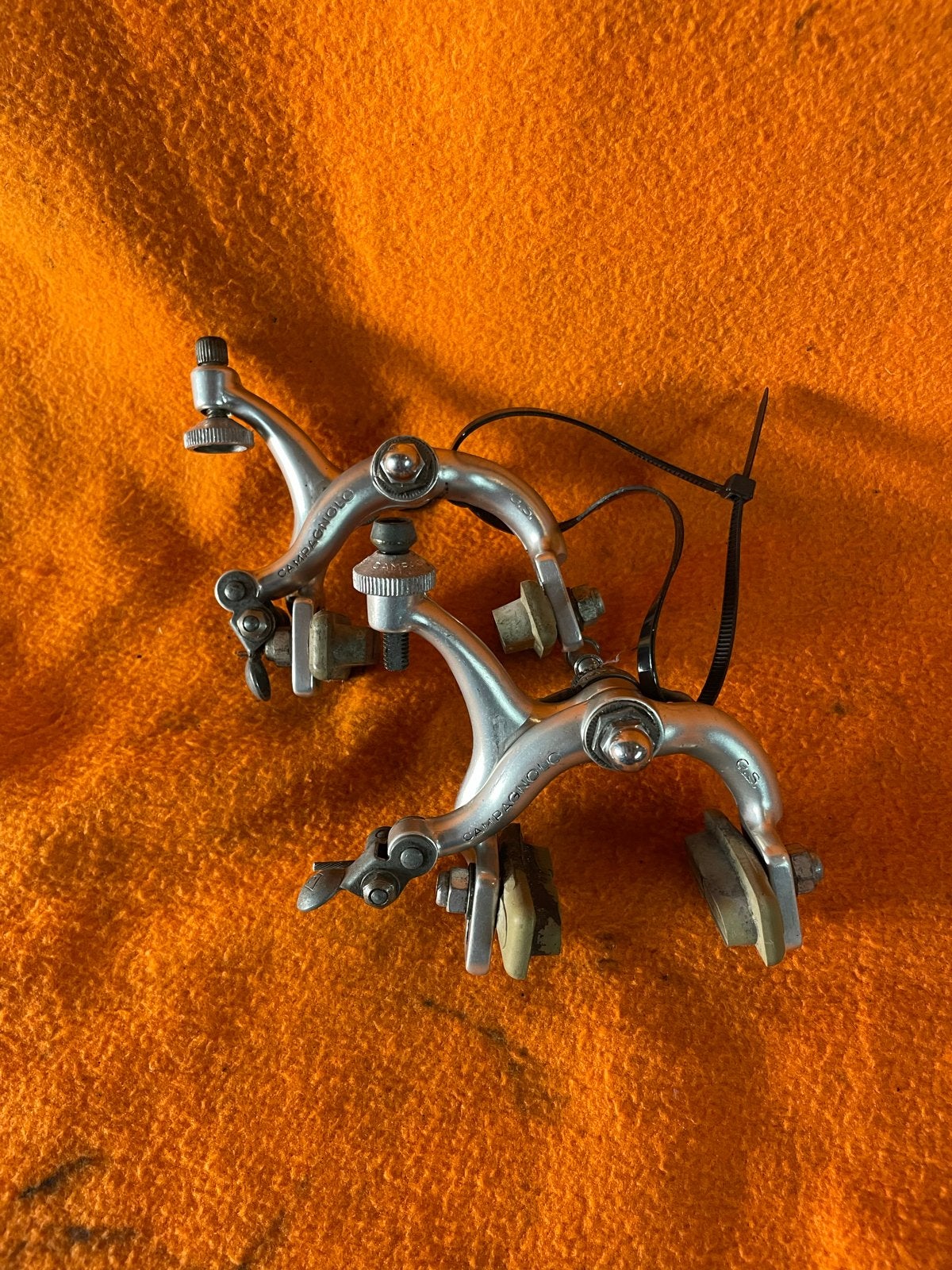 Campagnolo GS Remmen - Vintage remhoeven, Remmen, Gebruikt, Verzenden, Aluminium