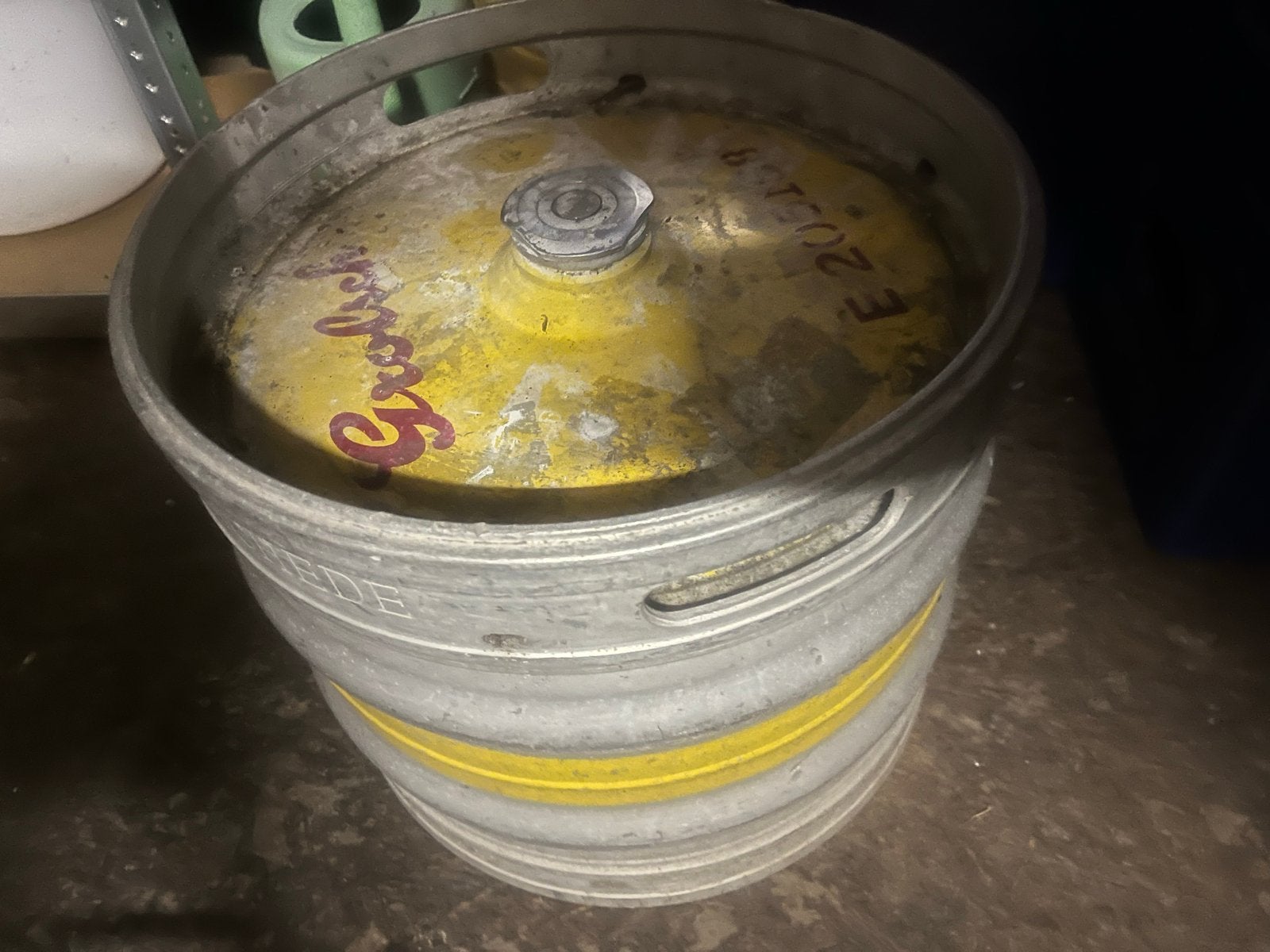 Collectersitem Grolsch bierfust, leeg, Ophalen