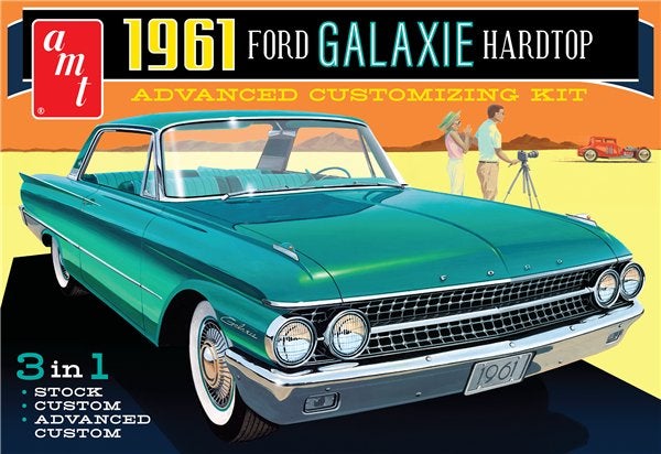 Bouwdoos 1961 Ford Galaxie 3n1 AMT, Overige merken, Auto, Groter dan 1:32, Nieuw