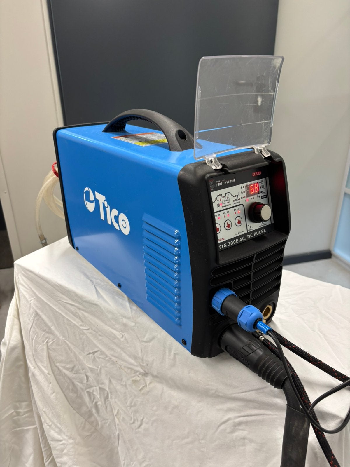TOPPER TICO AC/DC tig PULSE 200 ampere 220 volt nieuwstaat!!, I, Ophalen of Verzenden, Zo goed als nieuw, Tig