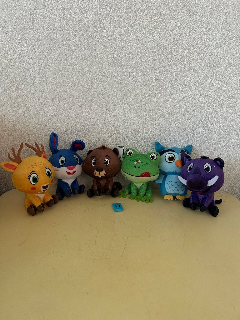 Set van 6 Lidl BosMini's knuffels, Verzamelen, Supermarktacties, Lidl, Ophalen of Verzenden