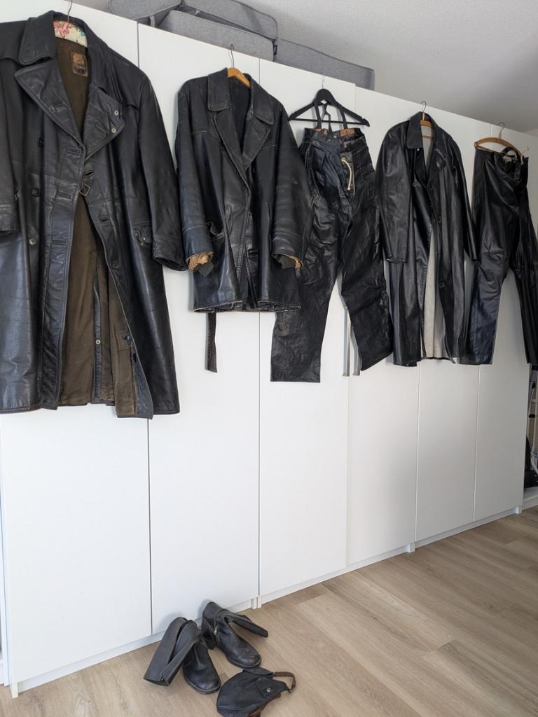 Vintage leren motor kleding, Motoren, Kleding | Motorkleding, Jas | leer, Heren, Tweedehands, Ophalen