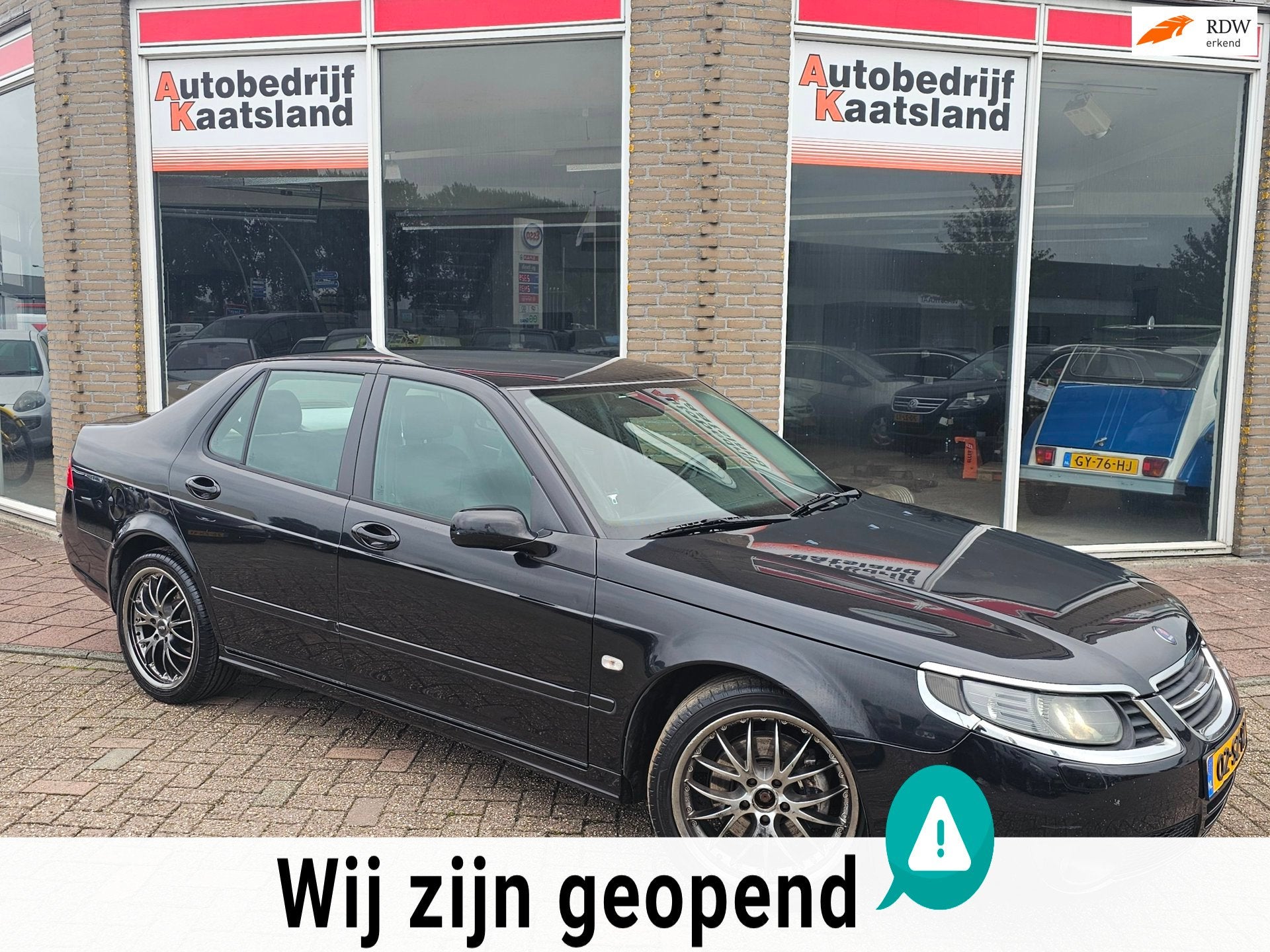 Saab 9-5 2.3 Turbo Arc - Airco - Cruise -, Auto's, Voorwielaandrijving, Zwart, 4 cilinders, 2290 cc