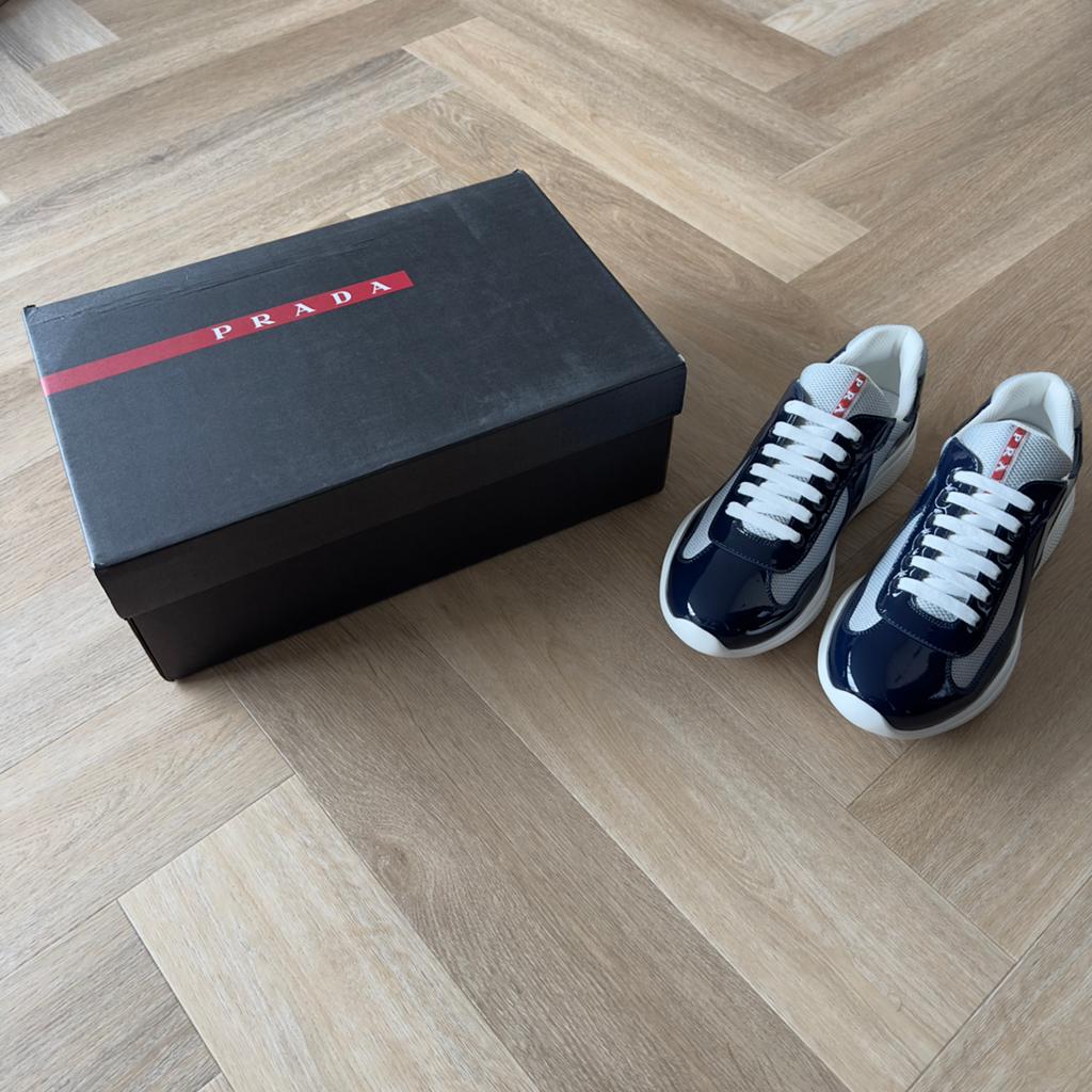 Prada American’s Cup Sneakers, Ophalen of Verzenden, Zo goed als nieuw, Overige kleuren, Sneakers of Gympen