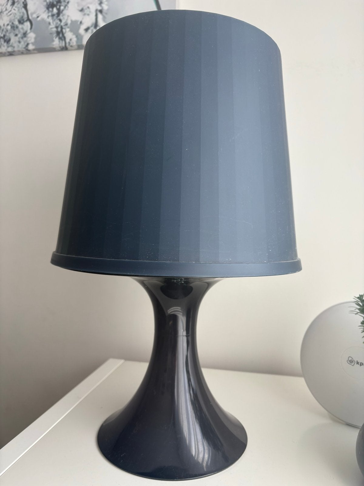 IKEA donkergrijze tafellamp met schakelaar, Ophalen of Verzenden, Grijs, Modern, Met schakelaar