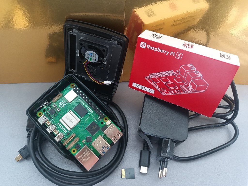 16GB, Raspberry PI 5 Plug & Play Set, Verzenden, DDR4, PI5, 16GB, Overige typen