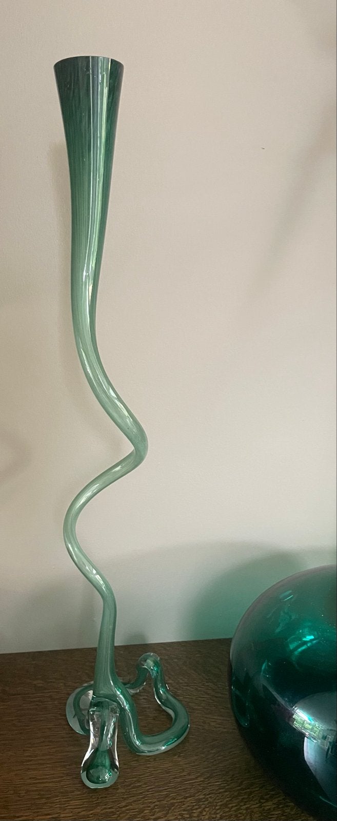 Jaren '70/'80 Serpentyna 'vaas' van Makora Krosno - 72 cm, Ophalen