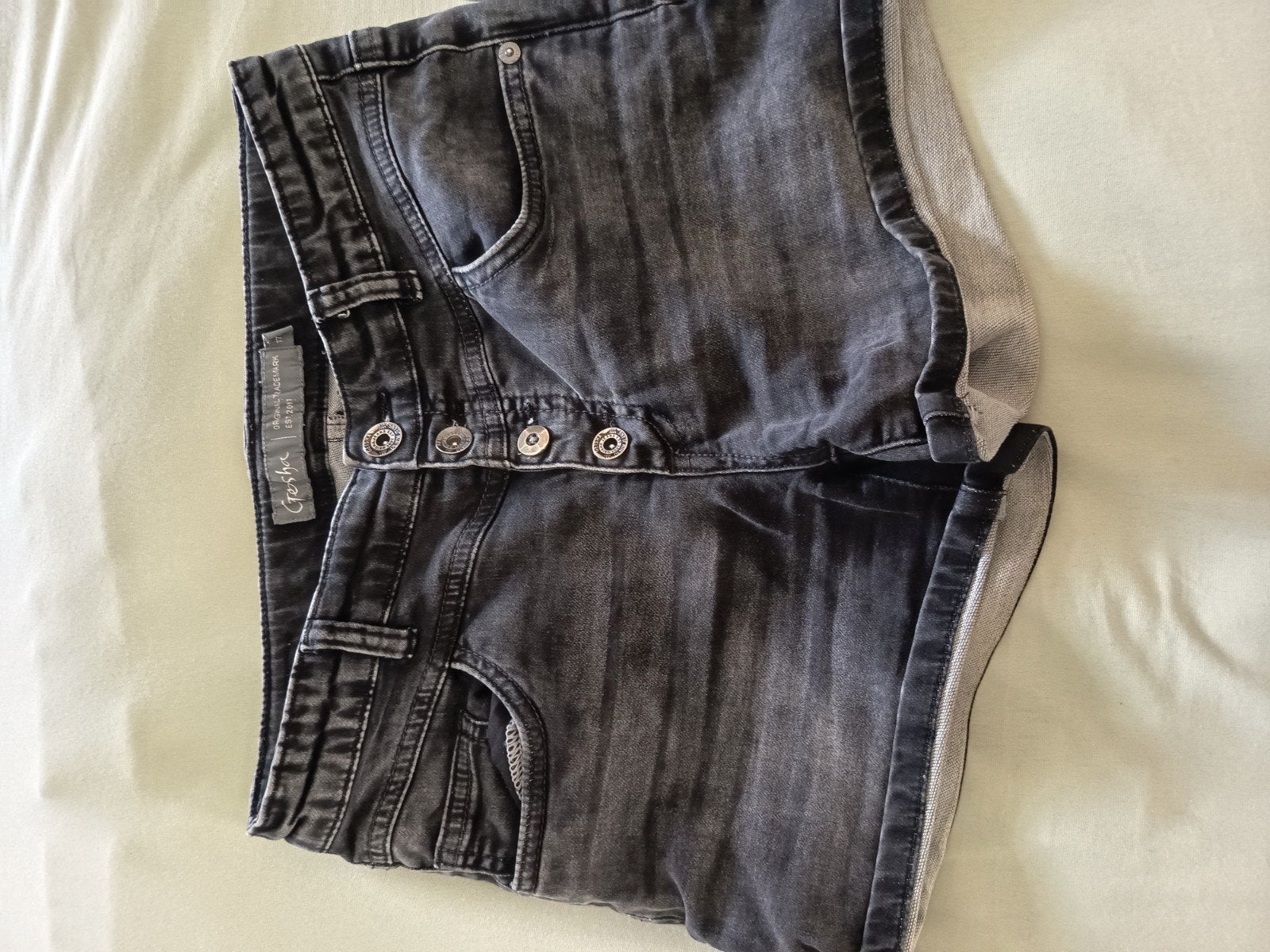 Zo goed als nieuwe korte jog jeans maat 176, Ophalen of Verzenden, Zo goed als nieuw, Meisje, Broek