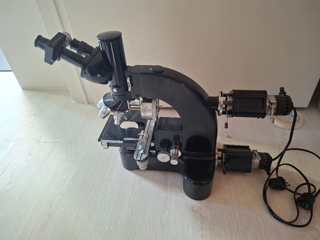 Leitz Wetzlar Microscoop met extra's, Audio, Tv en Foto, Ophalen of Verzenden, Zo goed als nieuw, Minder dan 400x