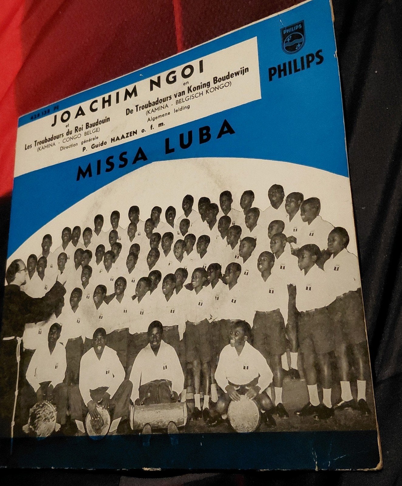 Joachim Ngoi Missa Luba EP Philips Minigroove boudewijn 1958, Gebruikt, 7 inch, Ophalen of Verzenden, EP