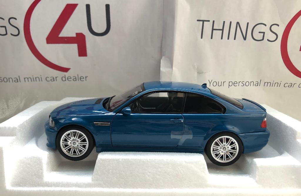 Norev 1:18 BMW M3 E46 2000 blauw nieuw in verpakking, Ophalen of Verzenden, Nieuw, Auto, Norev