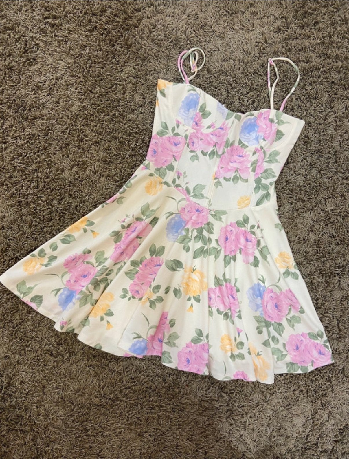 Zara Viral Bloom Corset Jurk M 38 Wit Gebloemd, Kleding | Dames, Jurken, Maat 38/40 (M), Wit, Ophalen of Verzenden, Zo goed als nieuw