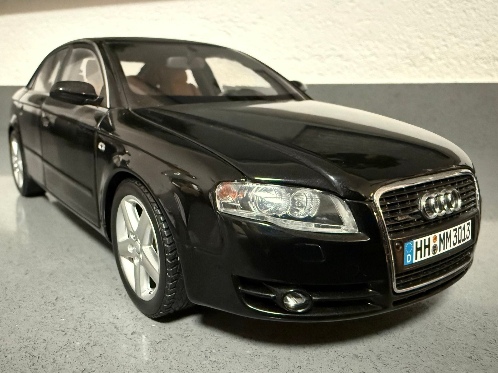 Minichamps Audi A4 – 1:18 schaalmodel – zwart, Ophalen of Verzenden, Zo goed als nieuw, MiniChamps