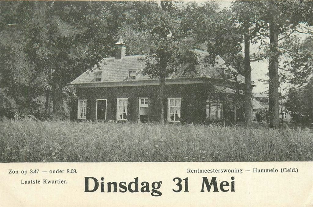 701-157-007 Hummelo Rentmeesterswoning, Verzamelen, Ansichtkaarten | Nederland, Verzenden, Voor 1920, Gelderland