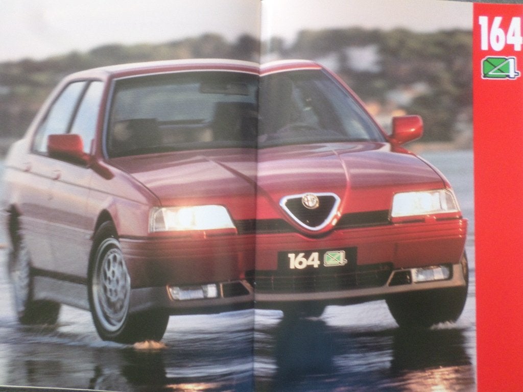 Alfa Romeo 164 & Q4 Brochure, Ophalen of Verzenden, Zo goed als nieuw, Alfa Romeo