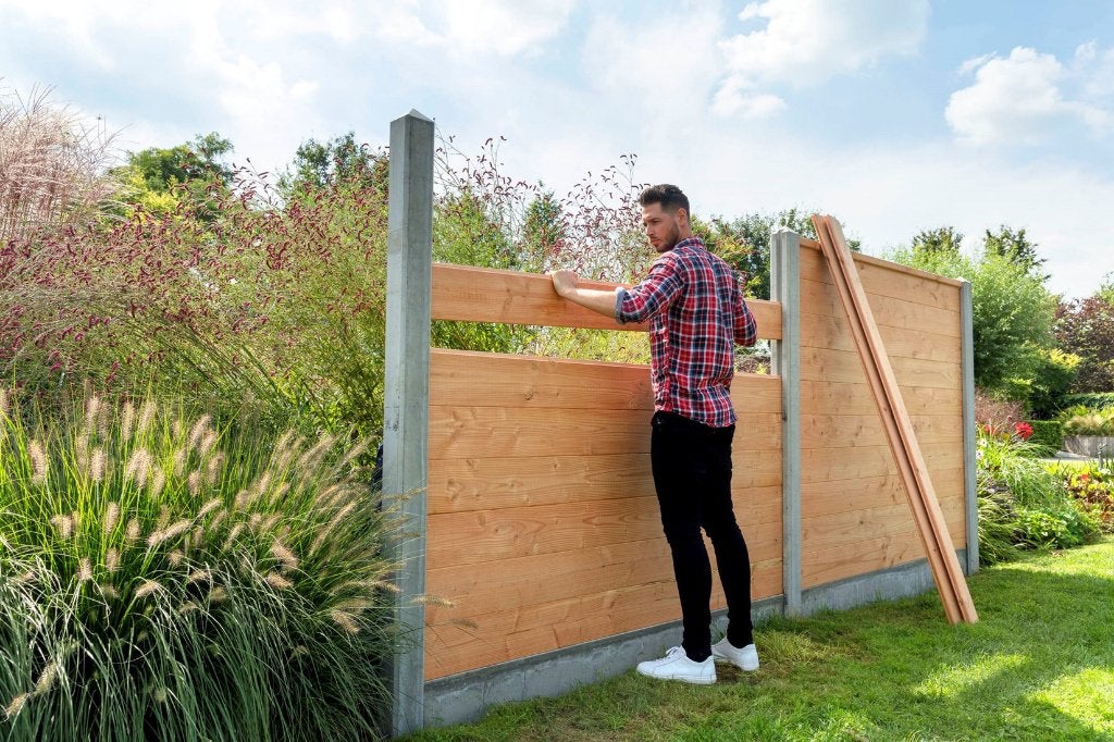 Blokhutprofiel Vuren schermvulling geïmpregneerd, Tuin en Terras, Ophalen, Nieuw, 180 tot 250 cm, Planken