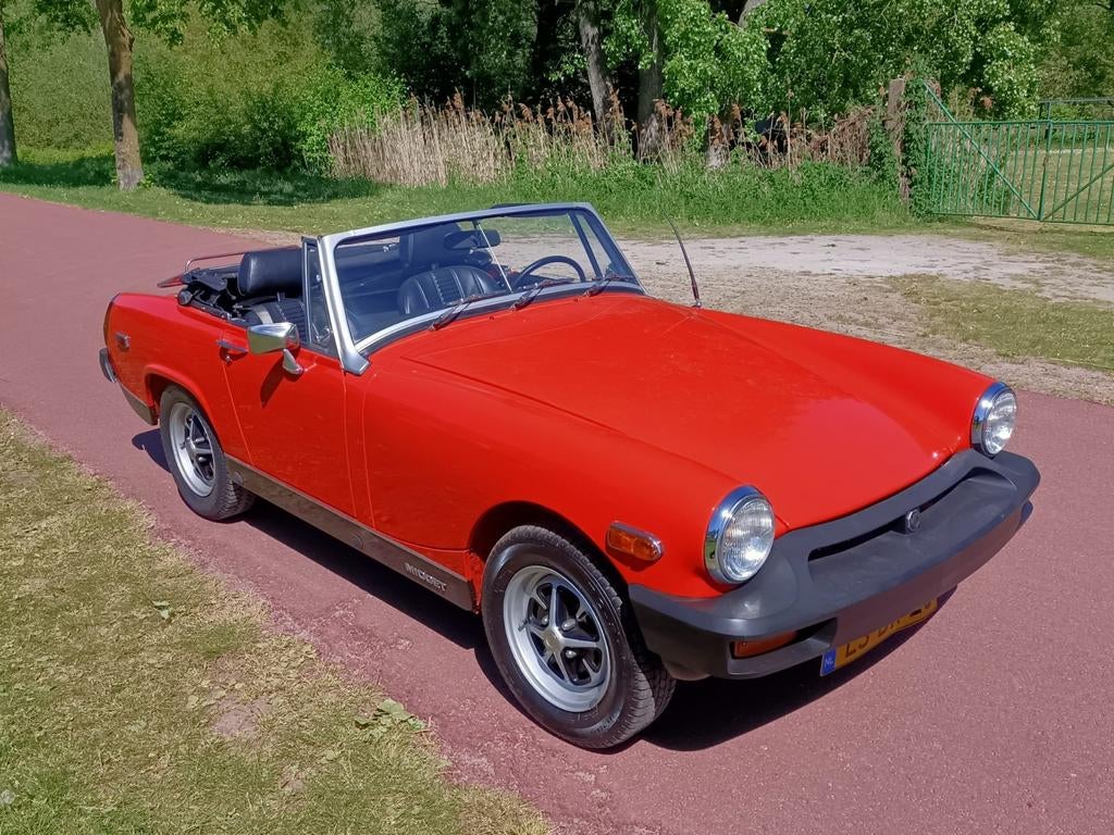 MG Midget 1.5 1979 Rood, Auto's, Oldtimers, 1491 cc, Cabriolet, Handgeschakeld, Particulier